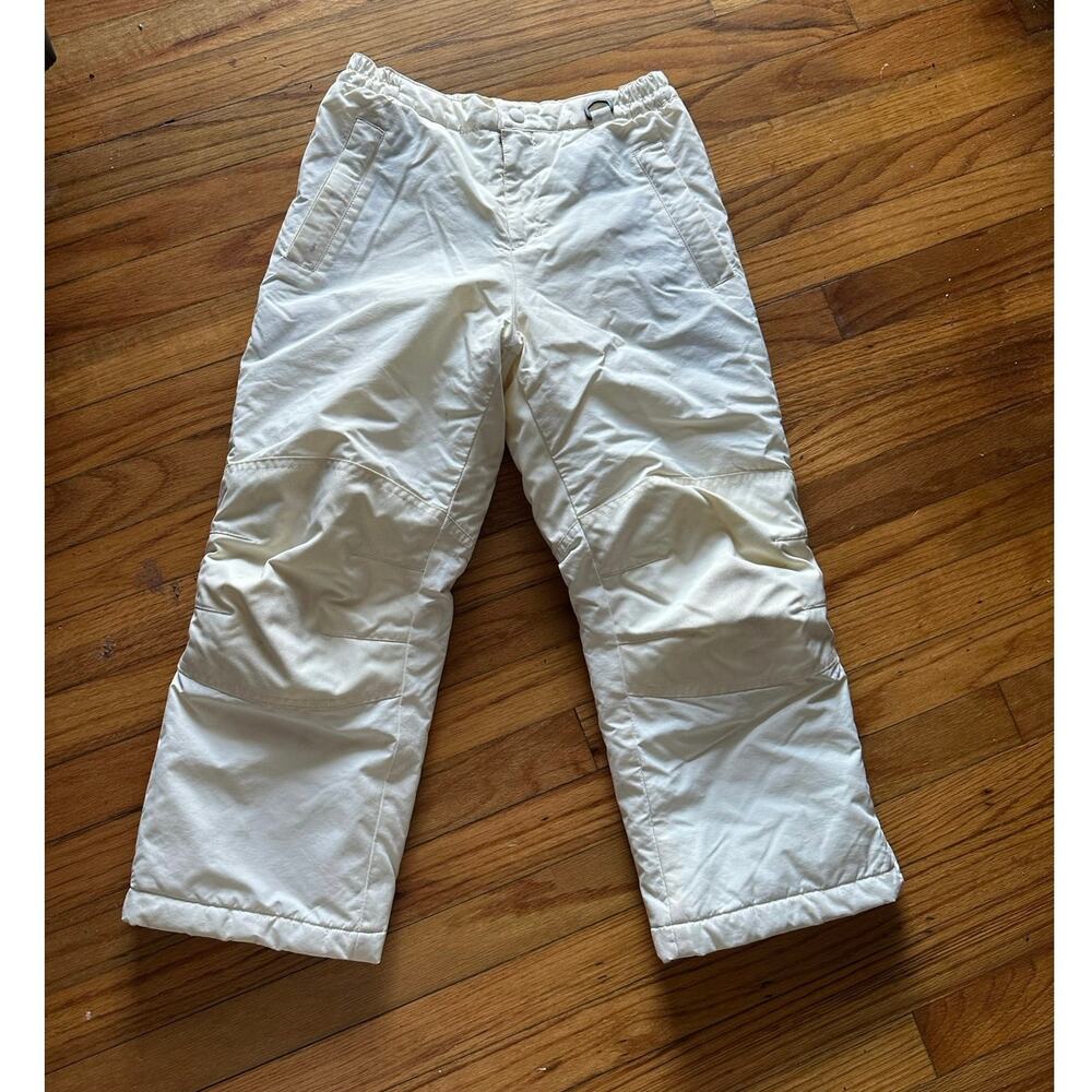 Lands’ End Kids Squall Waterproof Insulated Snow Pants Iron Knee Size 8